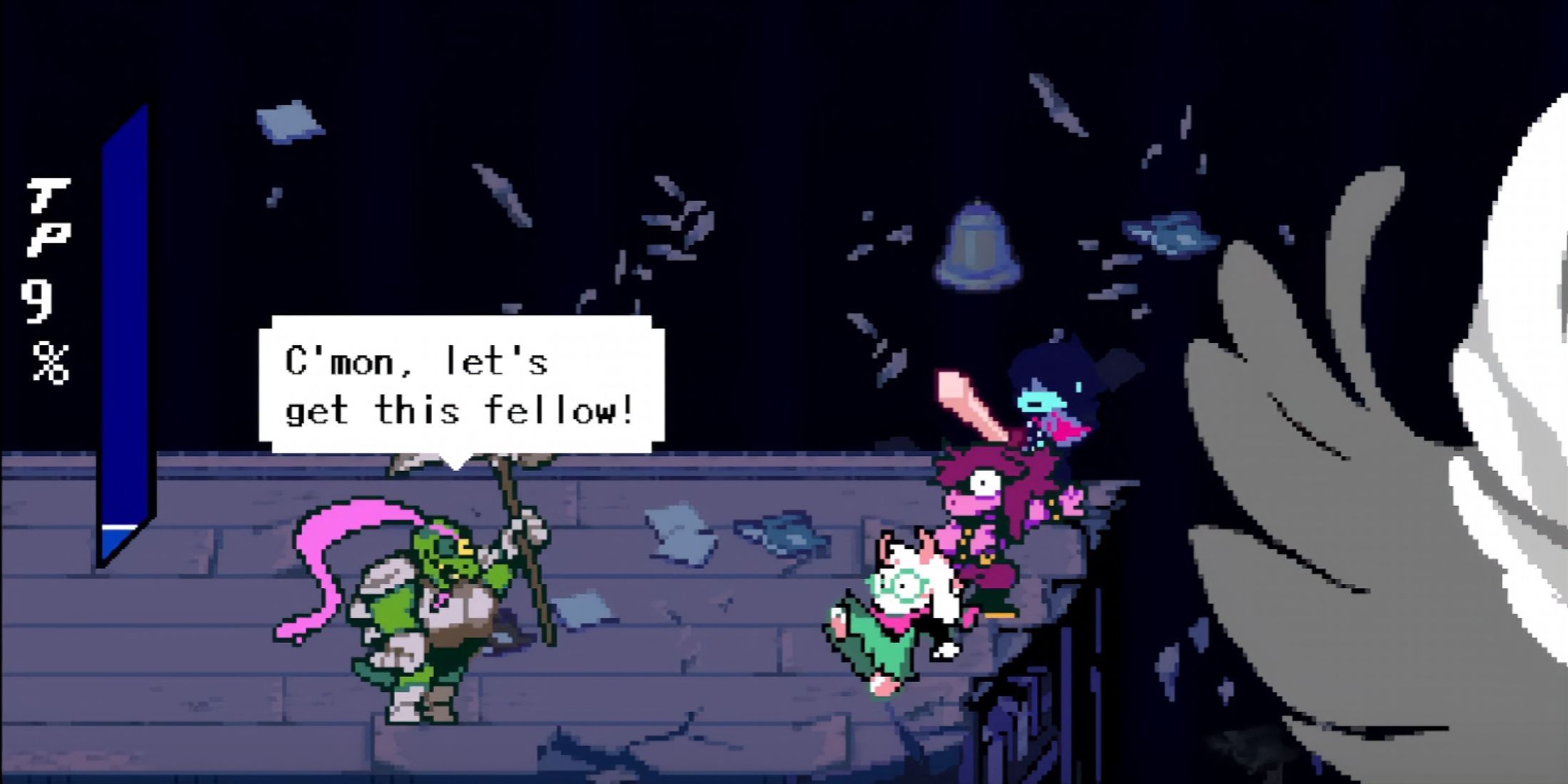 Gerson joined the fight in Deltarune.