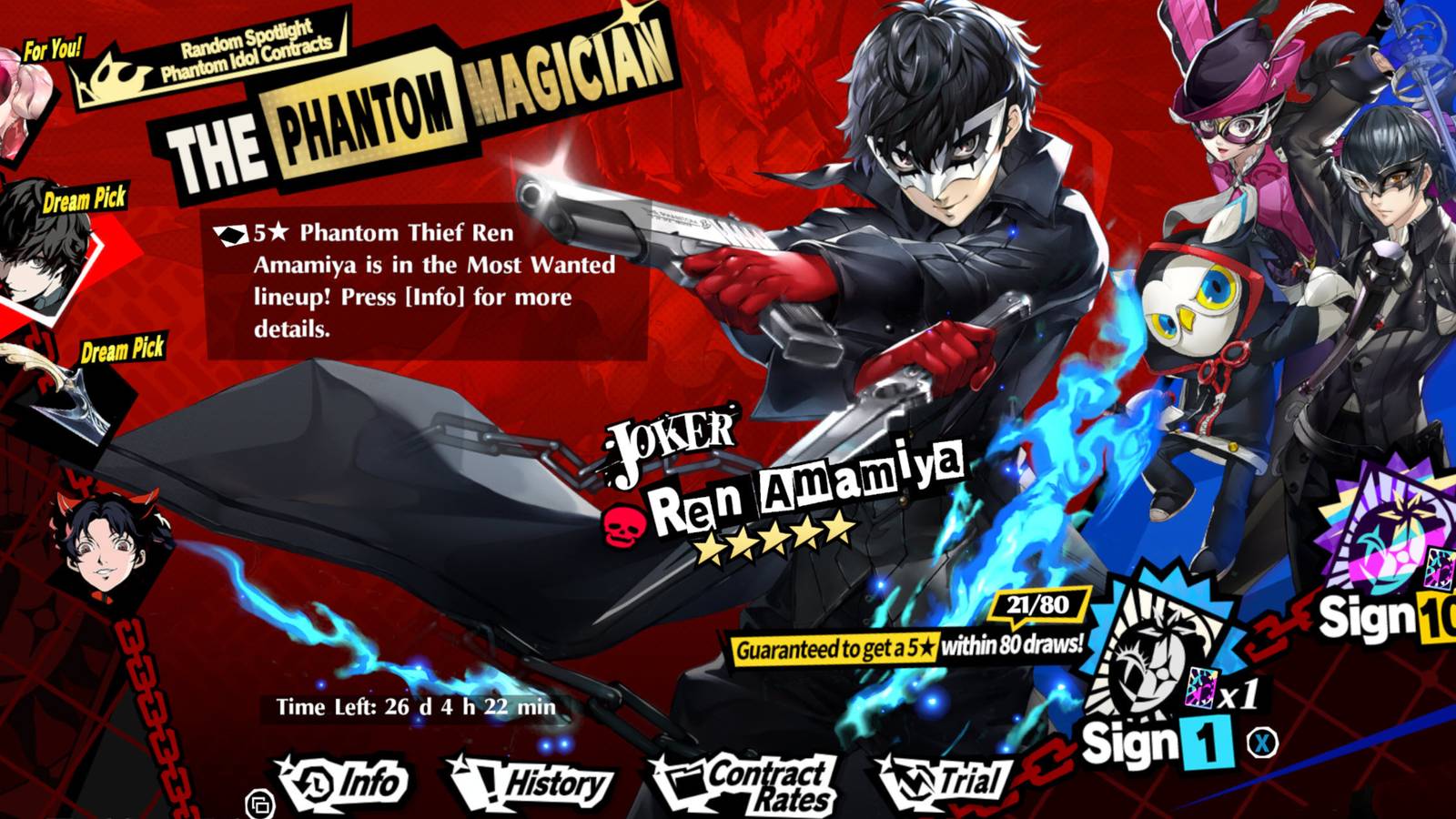 Get All Free Pulls Persona 5 Phantom X