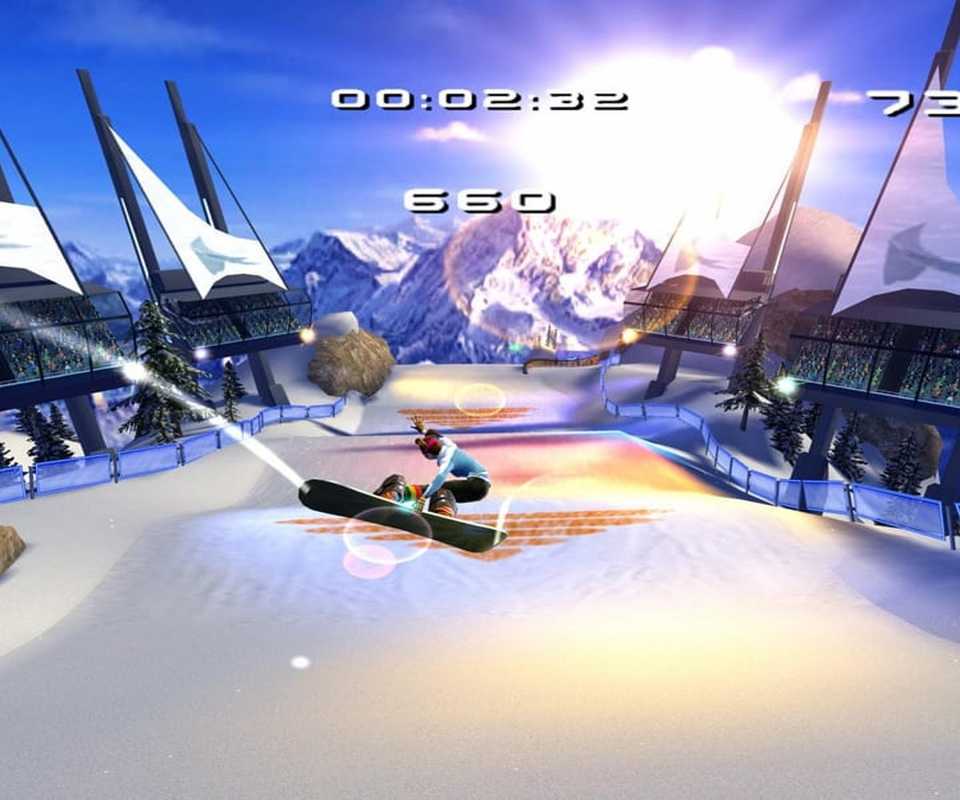Getting airtime on a snowboard in SSX 3