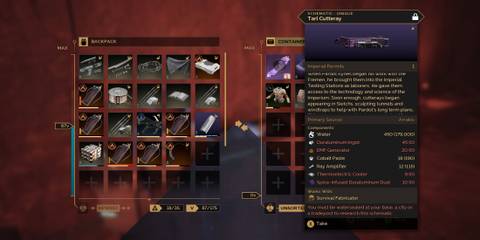 Getting the Tarl Cutteray Unique Schematic Dune Awakening