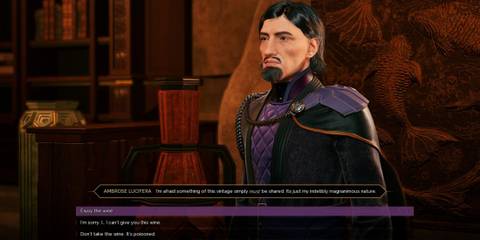 Give wine to Ambrose Lucifera or not Dune Awakening