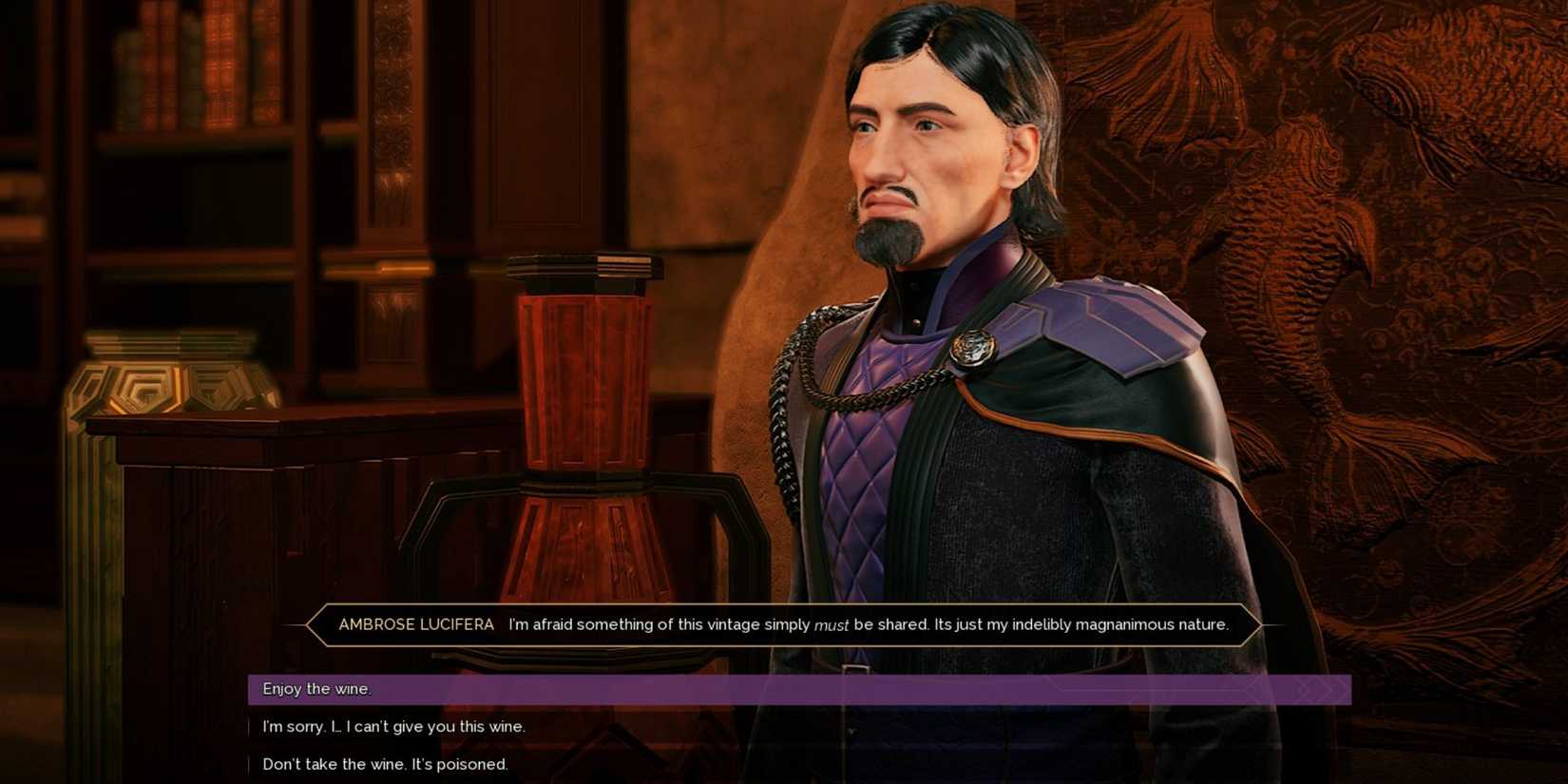 Give wine to Ambrose Lucifera or not Dune Awakening