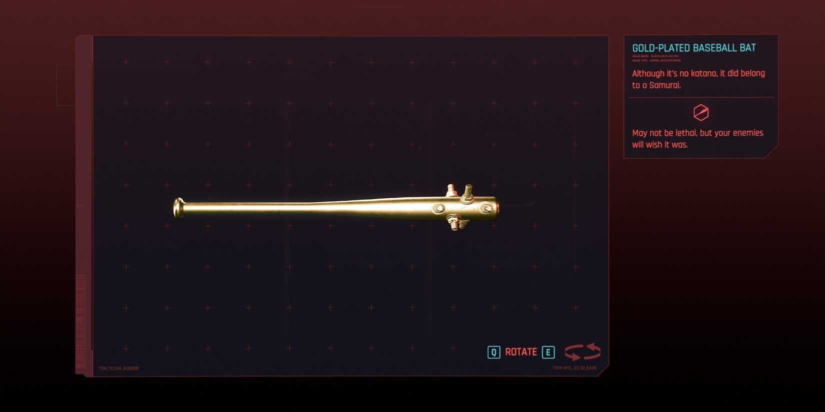 Gold-Plated Baseball Bat