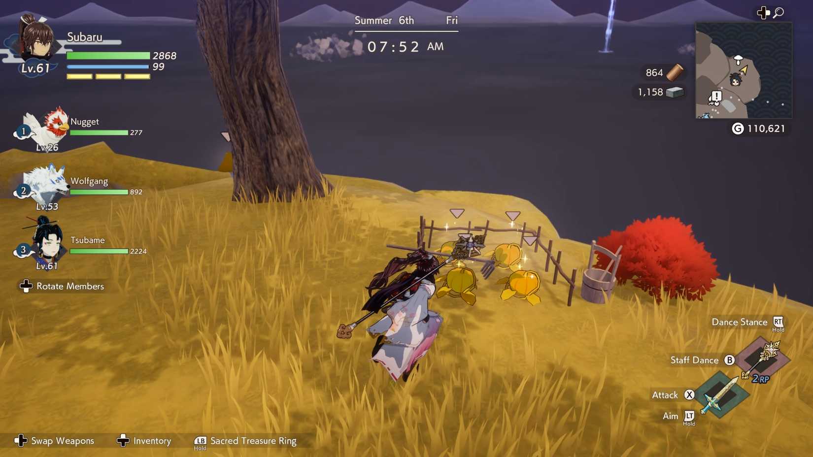 golden pumpkins in rune factory guardians of azuma