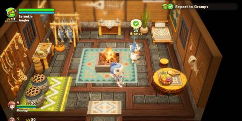 Image of Gramps in the Angler Office in Fantasy Life i