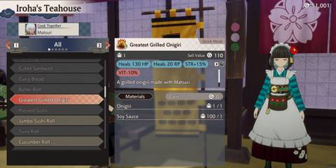 Greatest Grilled Onigiri recipe in Rune Factory Guardians of Azuma