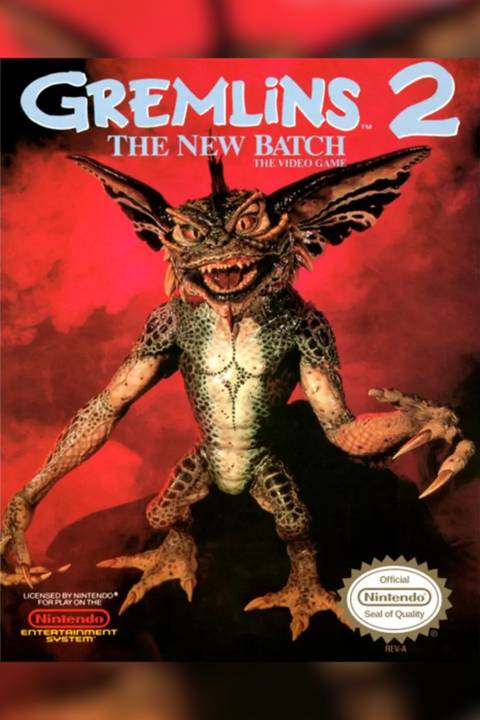 Gremlins 2 The New Batch video game cover art tag