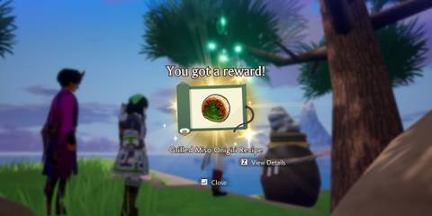 Grilled Miso Onigiri recipe location in Rune Factory Guardians of Azuma