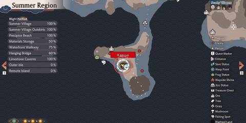 Grilled Miso Onigiri recipe map location in Rune Factory Guardians of Azuma