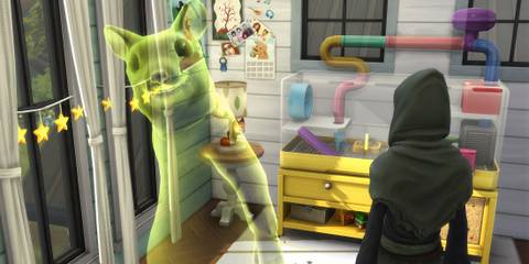 Hamster costume after Rabid Rodent Fever death The Sims 4
