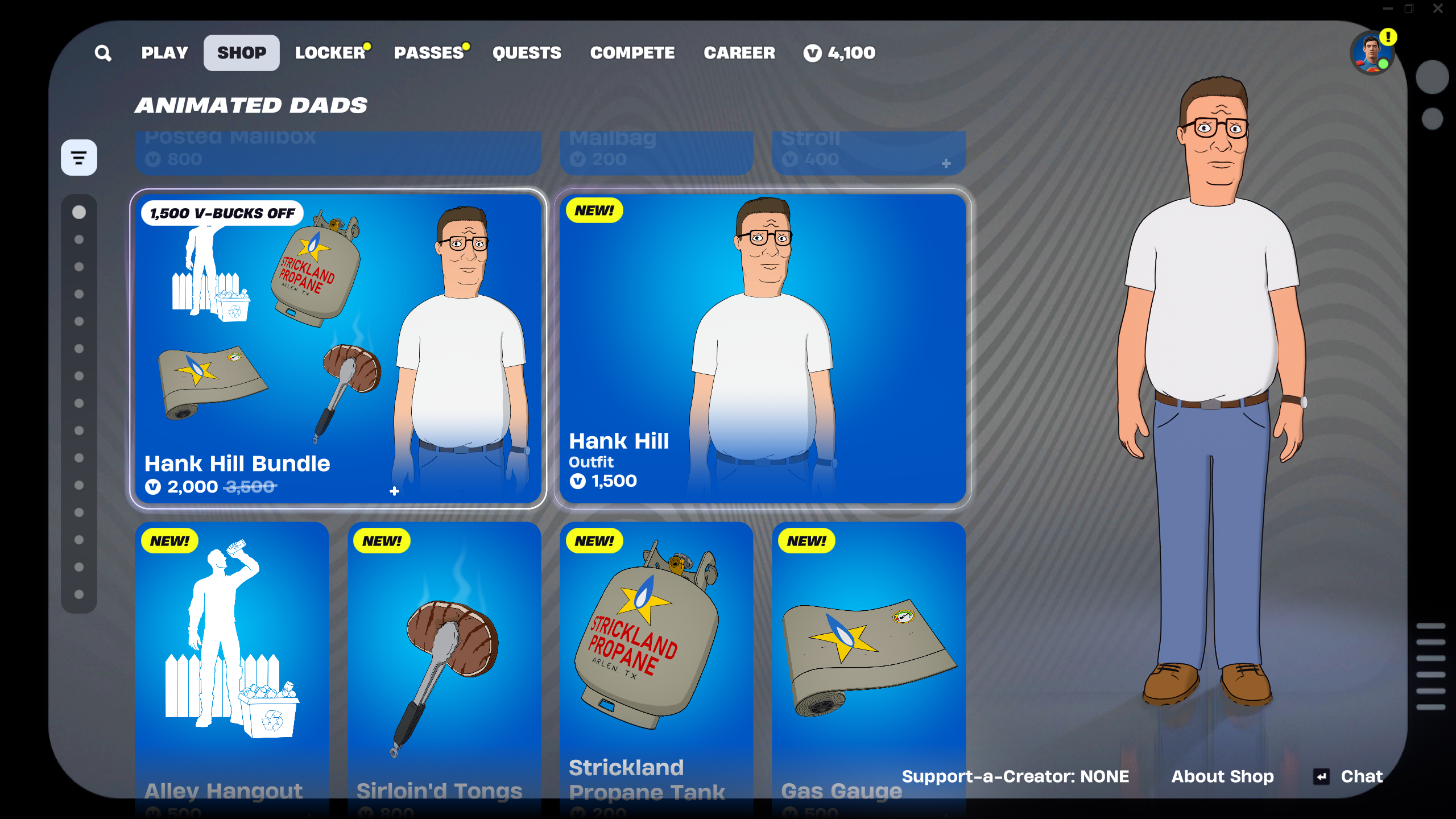 Hank Hill Artric Shop quincena