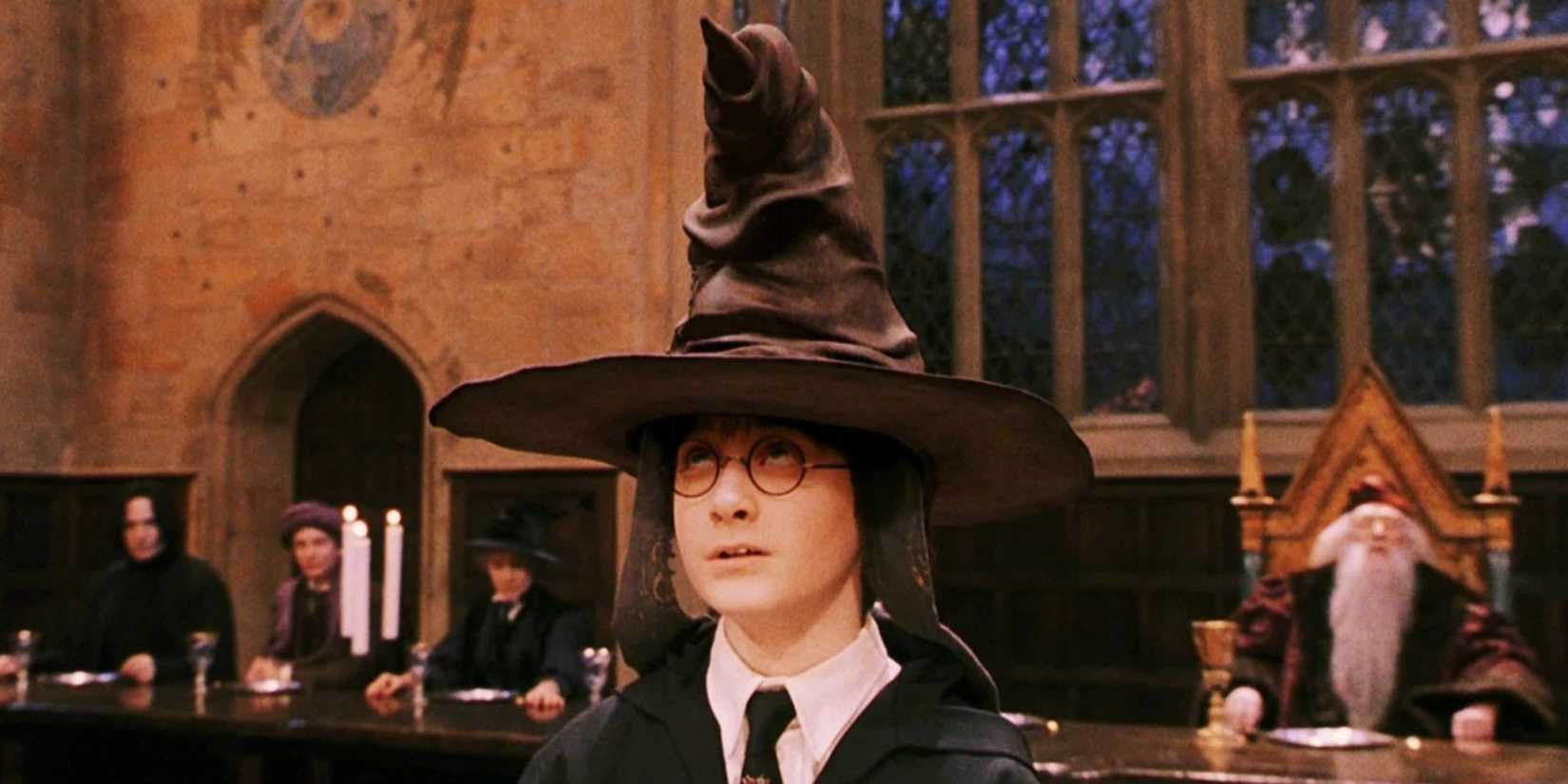 Harry em uma cena importante em Harry Potter e a Pedra Filosofal