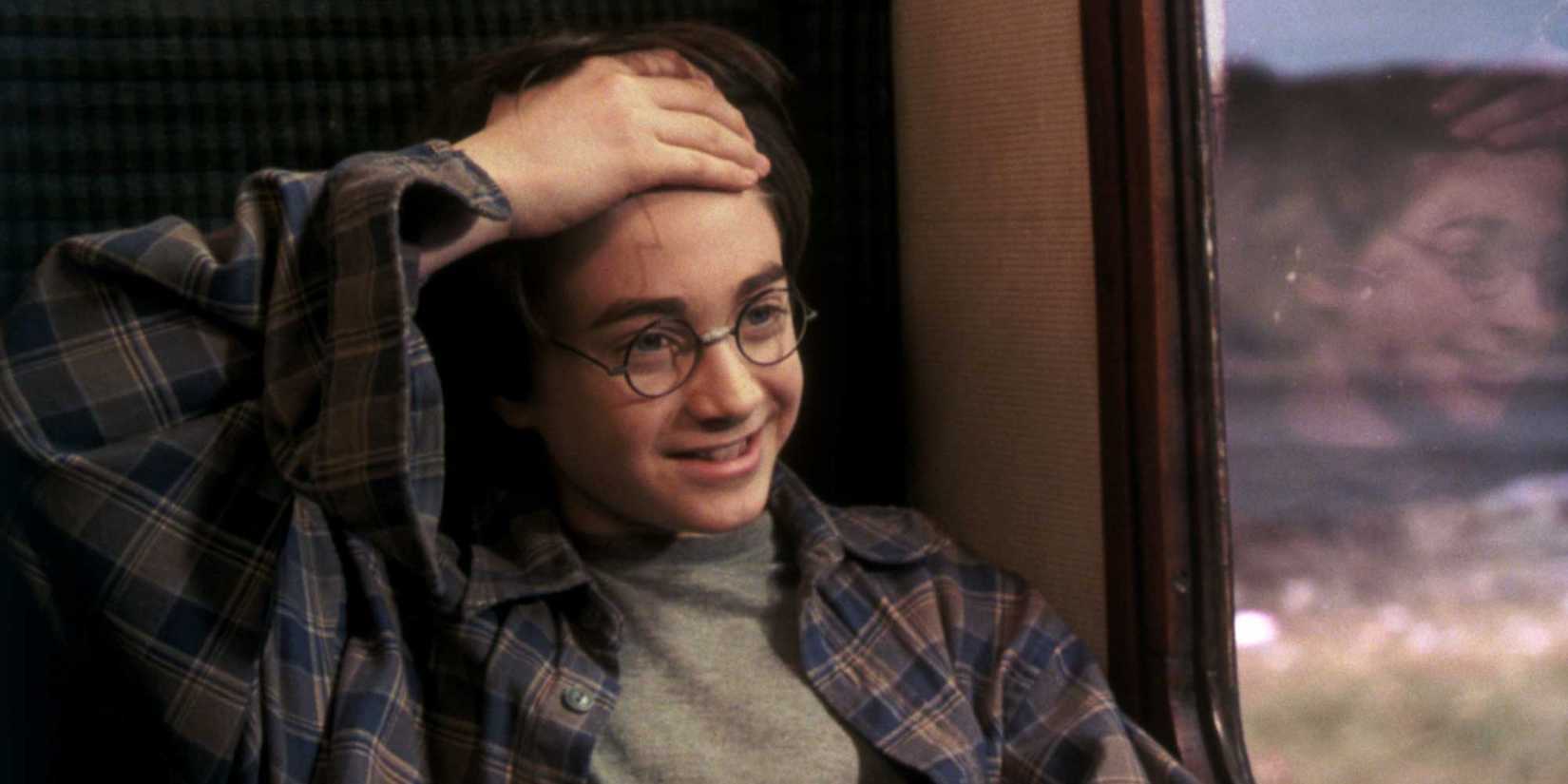 Harry showing his scar in Harry Potter and the Sorcerer's Stone