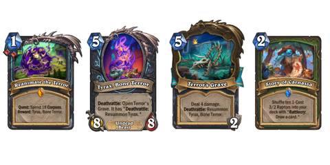 hearthstone the lost city of un'goro death knight quest story of carnassa