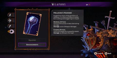 Helleven’s Hammer in Lost in Random The Eternal Die