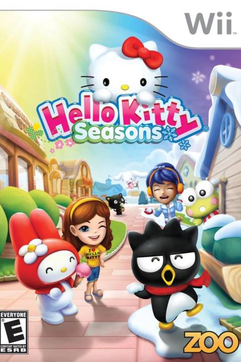 Hello Kitty Seasons video game cover art tag