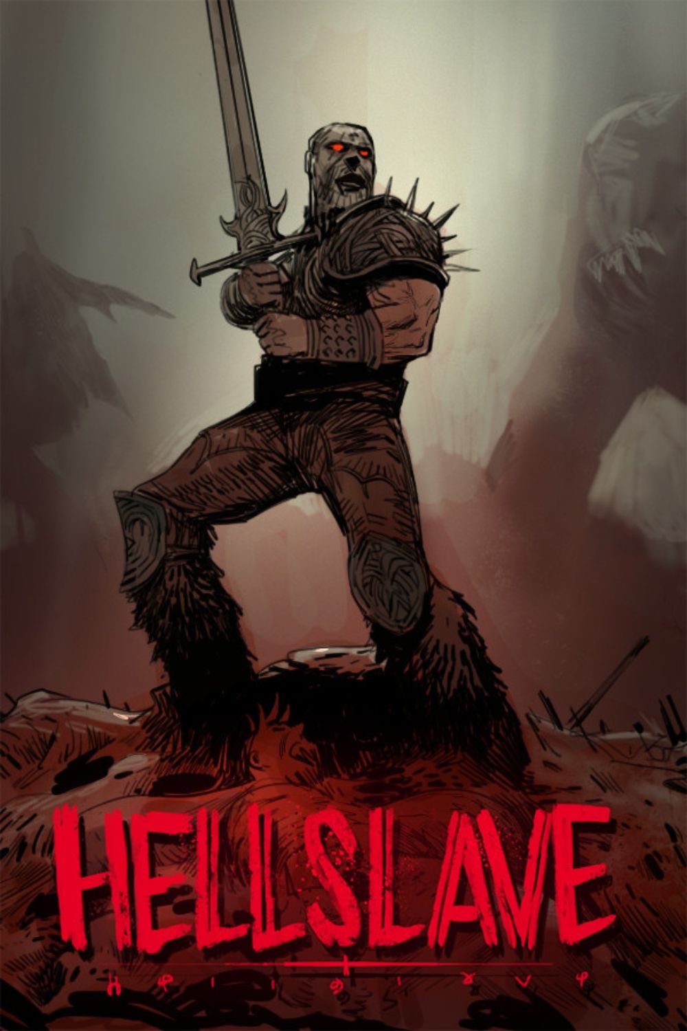 Hellslave video game cover art tag