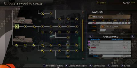 Himezuru weapon in Raidou Remastered The Mystery of the Soulless Army