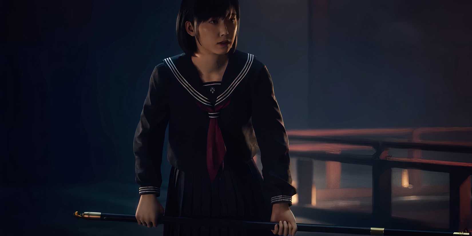 Hinako holding a Naginata in Silent Hill f