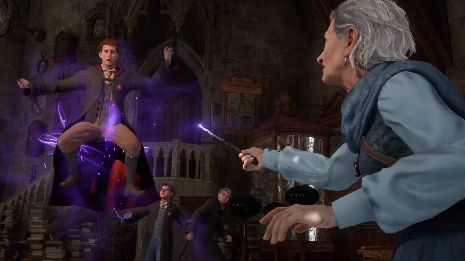 Hogwarts Legacy 2 Persona style classroom exam questions