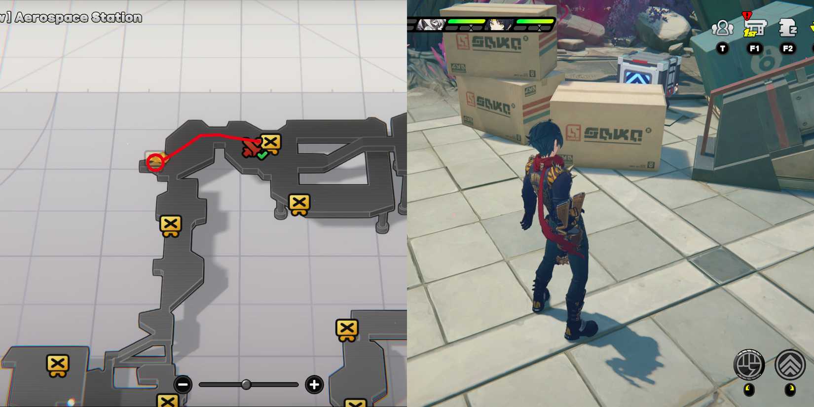 hollow aerospace station mini cargo trucks location 4 in zenless zone zero