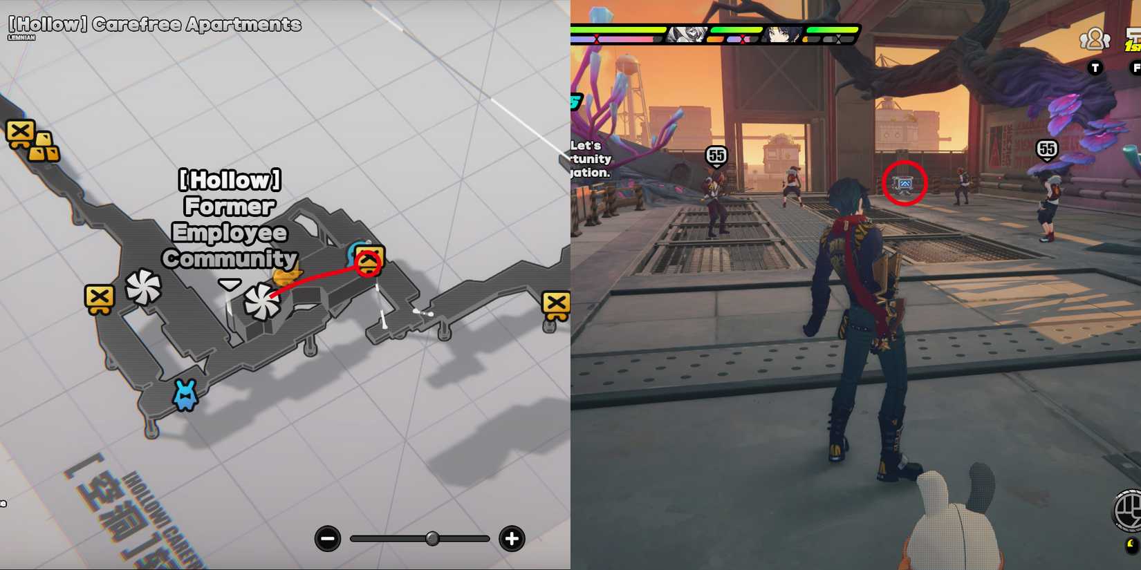 hollow carefree apartments supply collection point location 1 in zenless zone zero