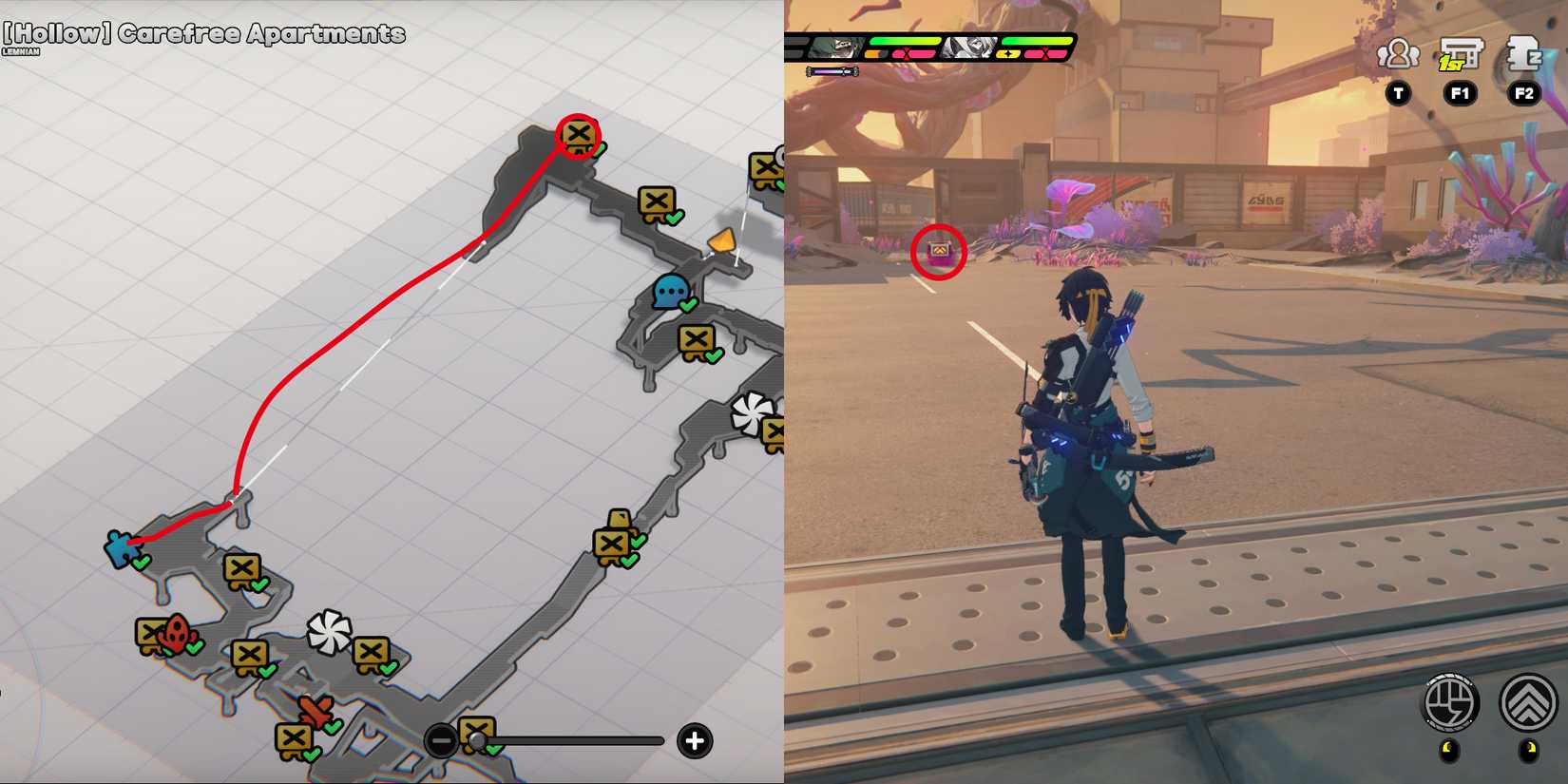 hollow carefree apartments supply collection point location 13 in zenless zone zero