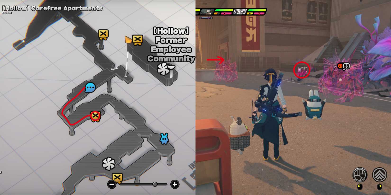 hollow carefree apartments supply collection point location 3 in zenless zone zero