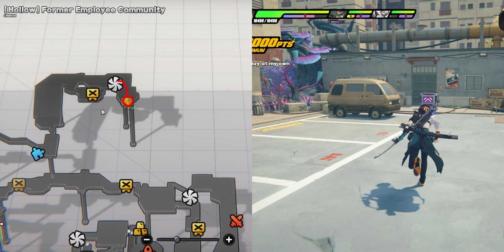 hollow former employee community mini cargo trucks location 1 in zenless zone zero