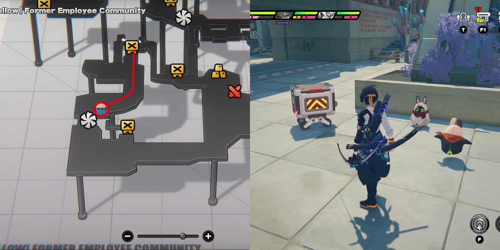 hollow former employee community mini cargo trucks location 9 in zenless zone zero