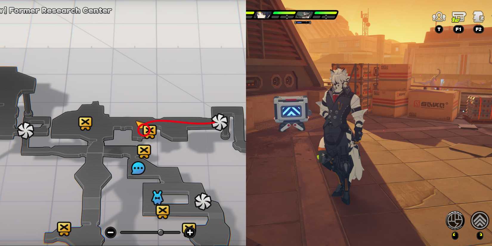 hollow former research center mini cargo trucks location 1 in zenless zone zero