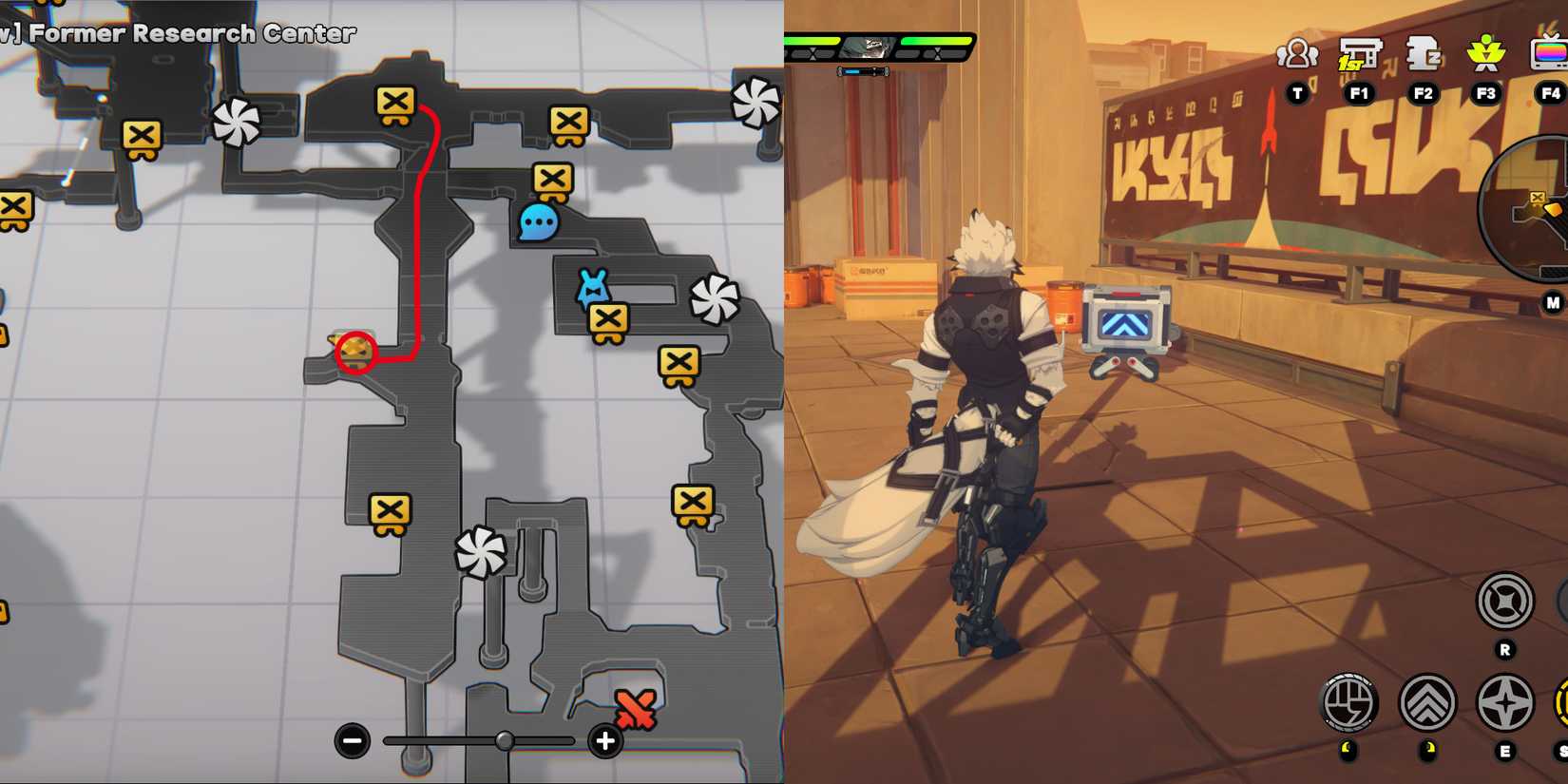 hollow former research center mini cargo trucks location 3 in zenless zone zero