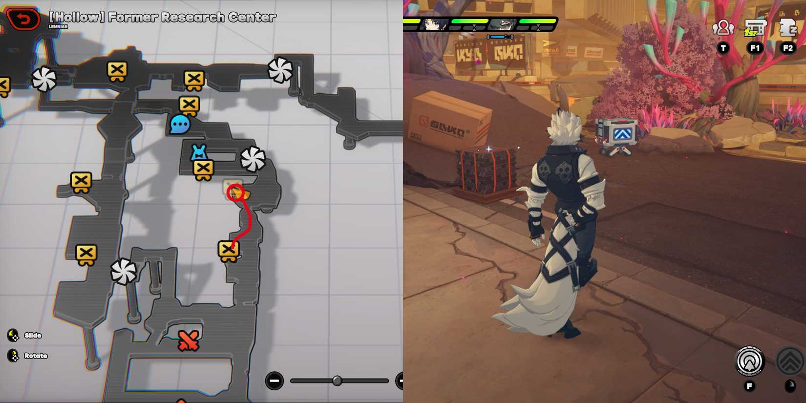 hollow former research center mini cargo trucks location 7 in zenless zone zero