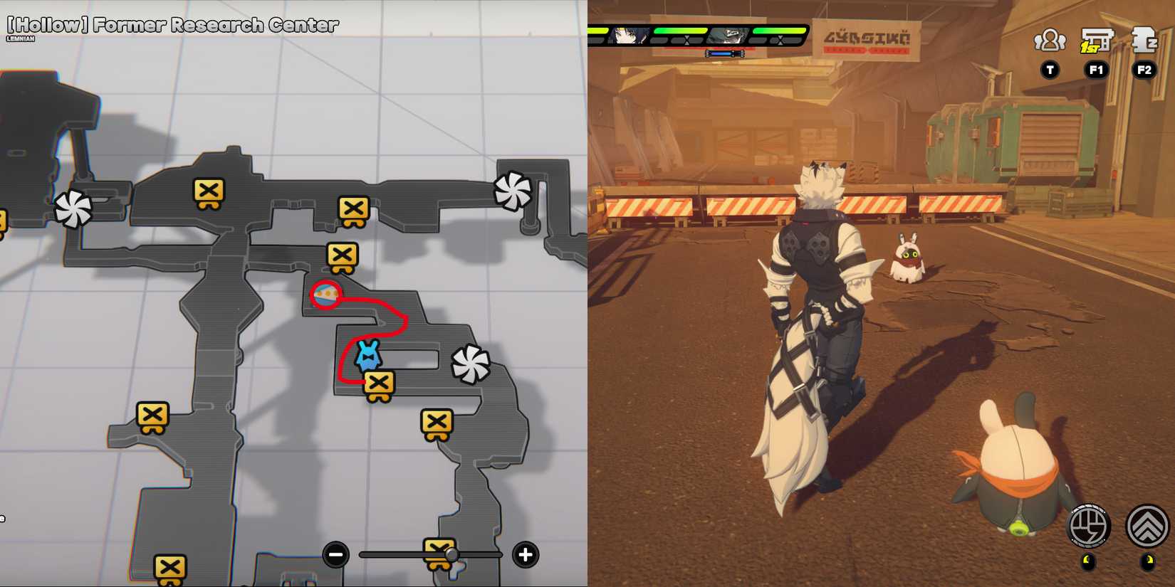 hollow former research center mini cargo trucks location 9 in zenless zone zero