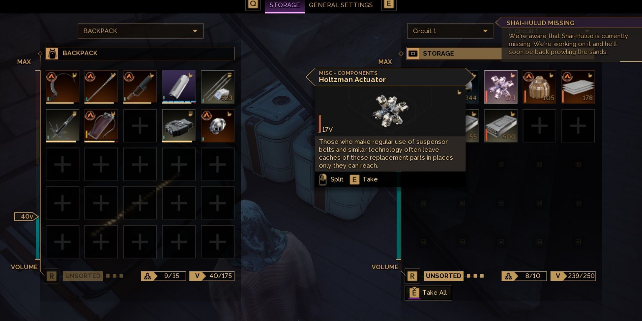 Dune: Awakening Holtzman Actuator Farming Guide
