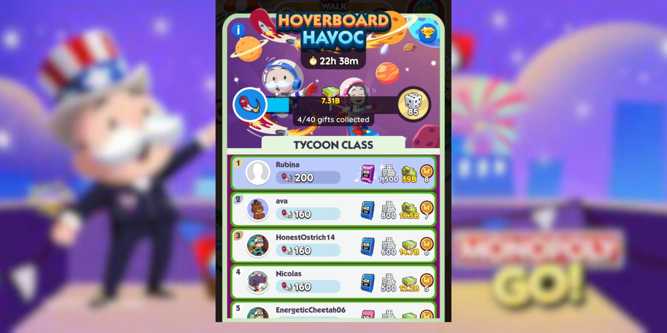 hoverboard havoc monopoly go 