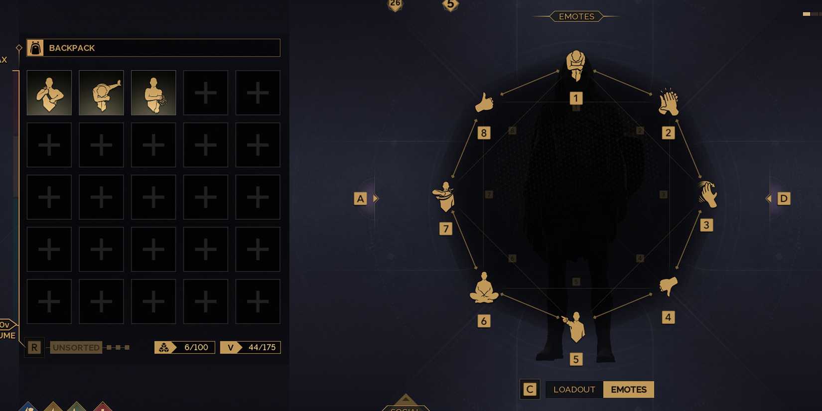 how to change emote loadout wheel in dune awakening