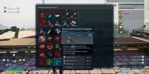 how to craft an Advanced Fishing Rod in Palworld