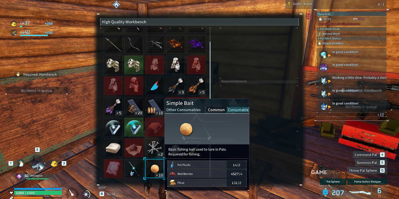 how to craft Simple Bait in Palworld