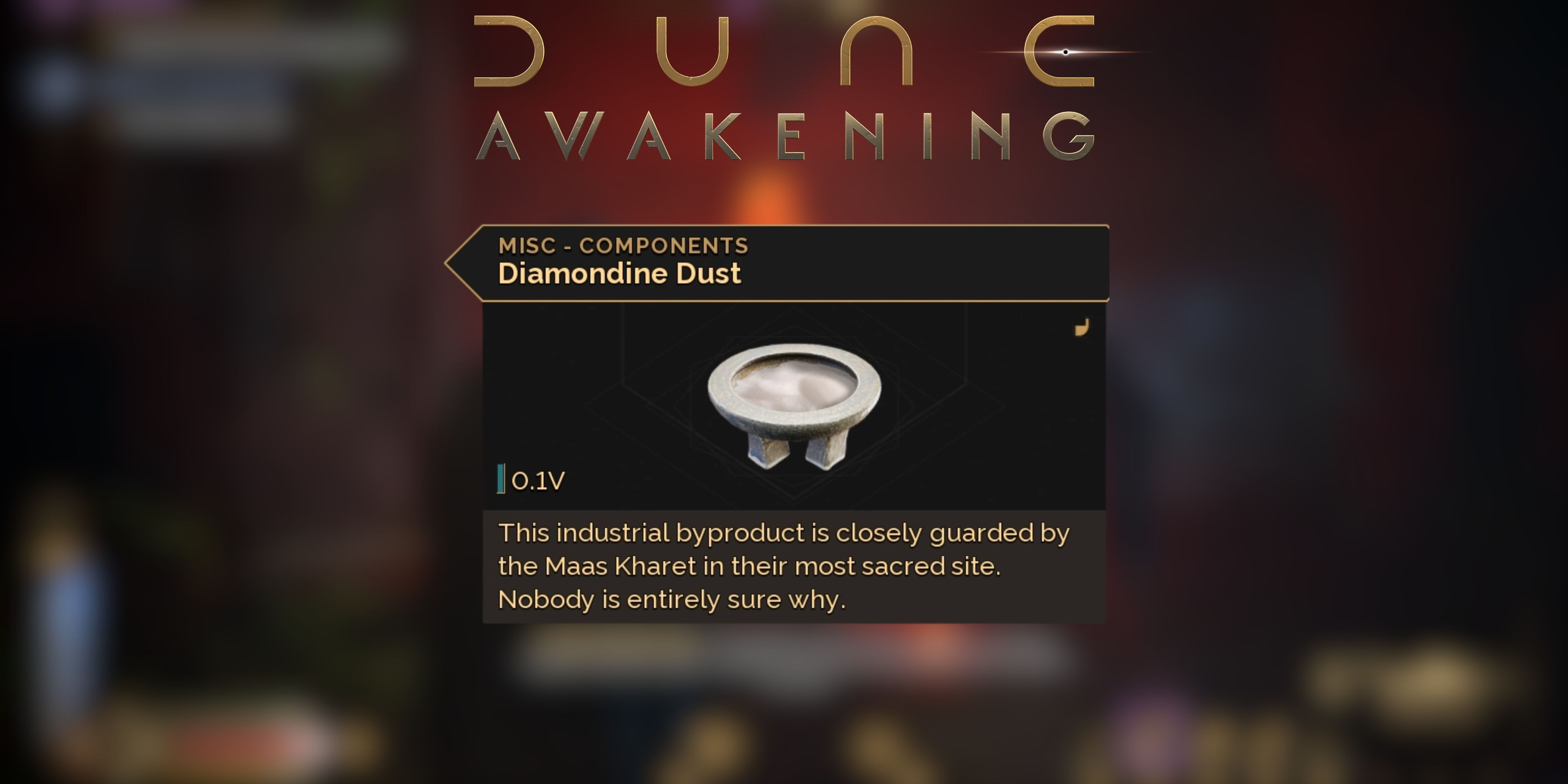 How to Get Diamondine Dust Dune Awakening