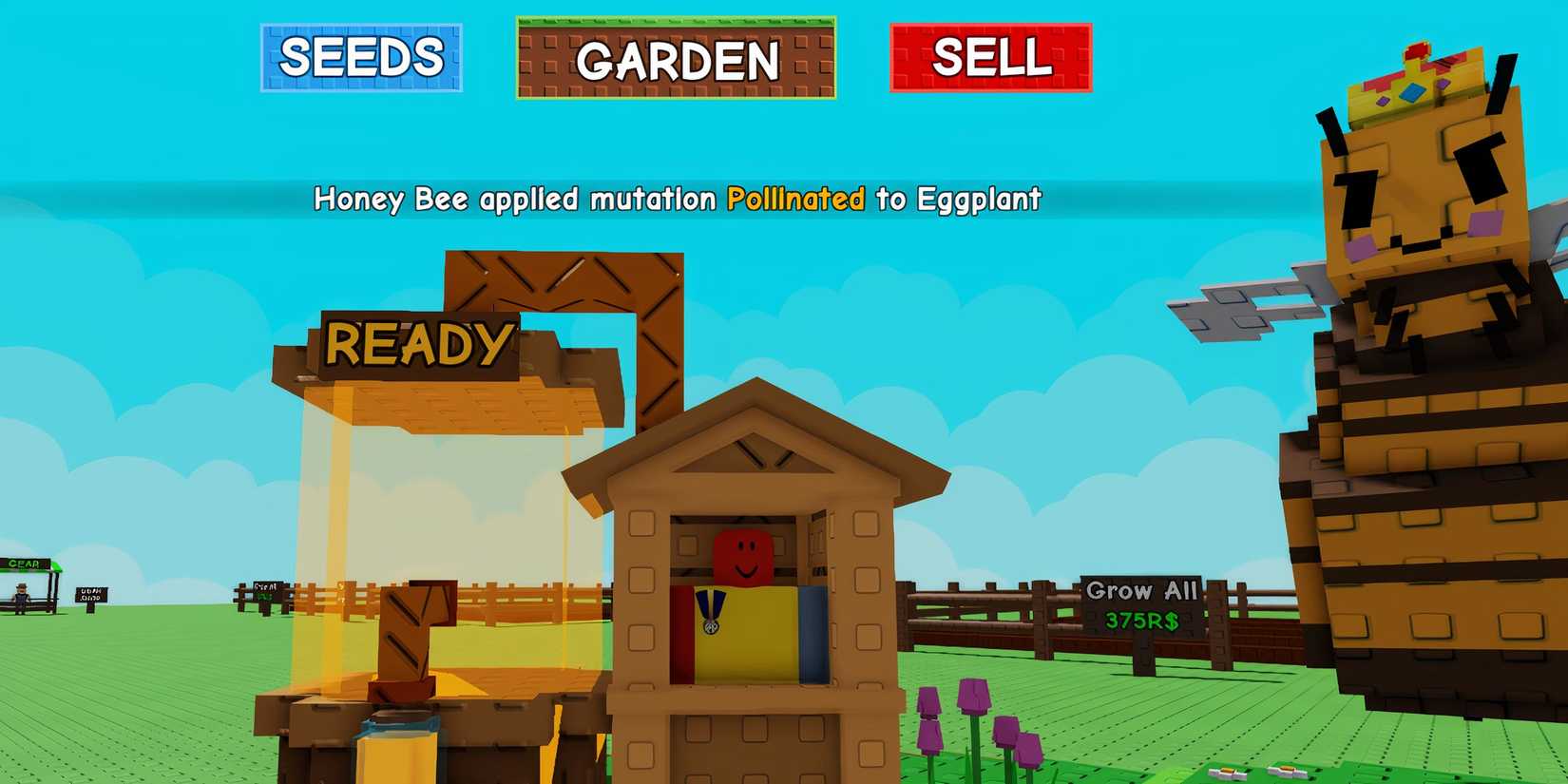 how to get honey fast in grow a garden