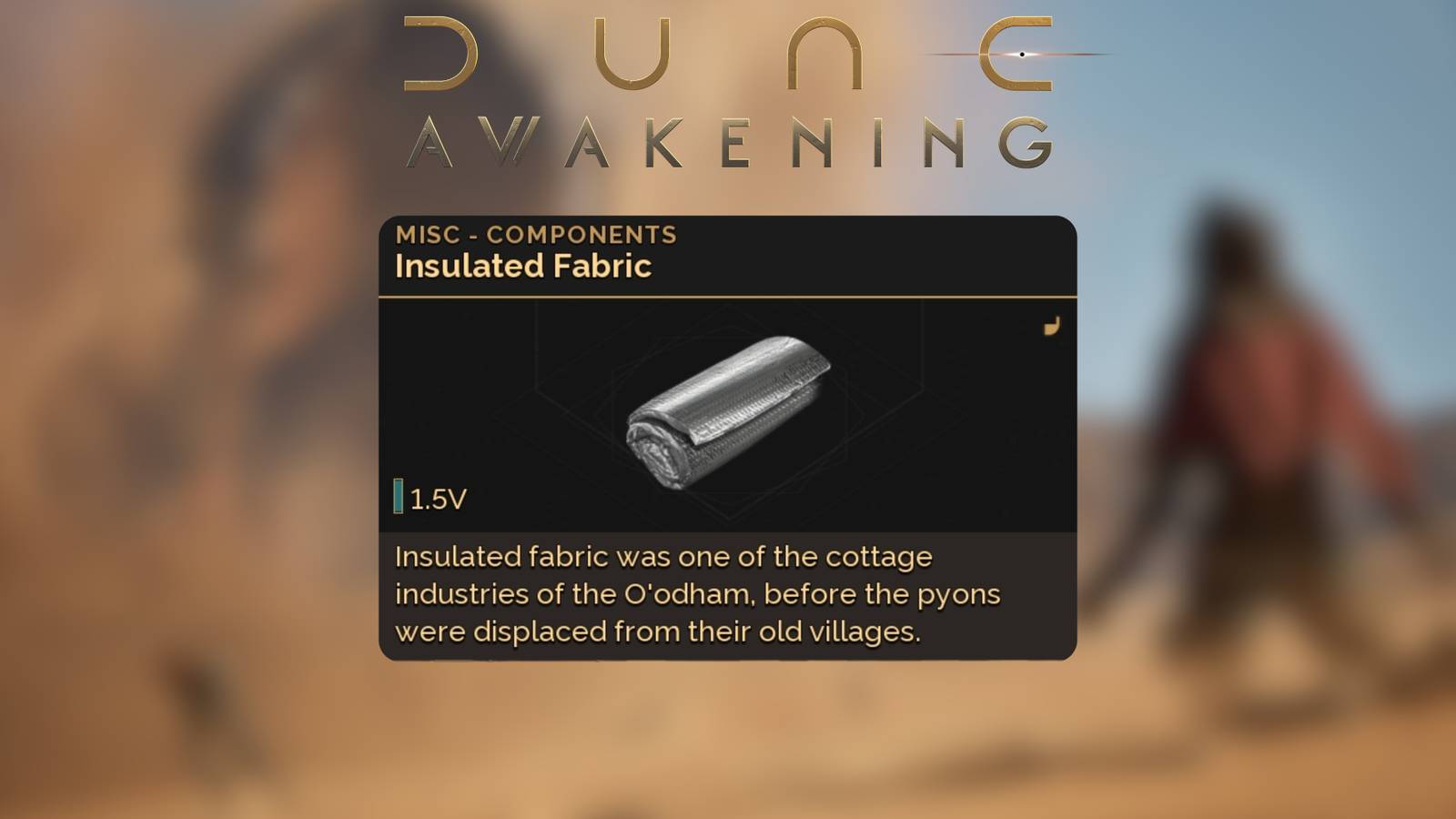 How to Get Insulated Fabric in Dune Awakening