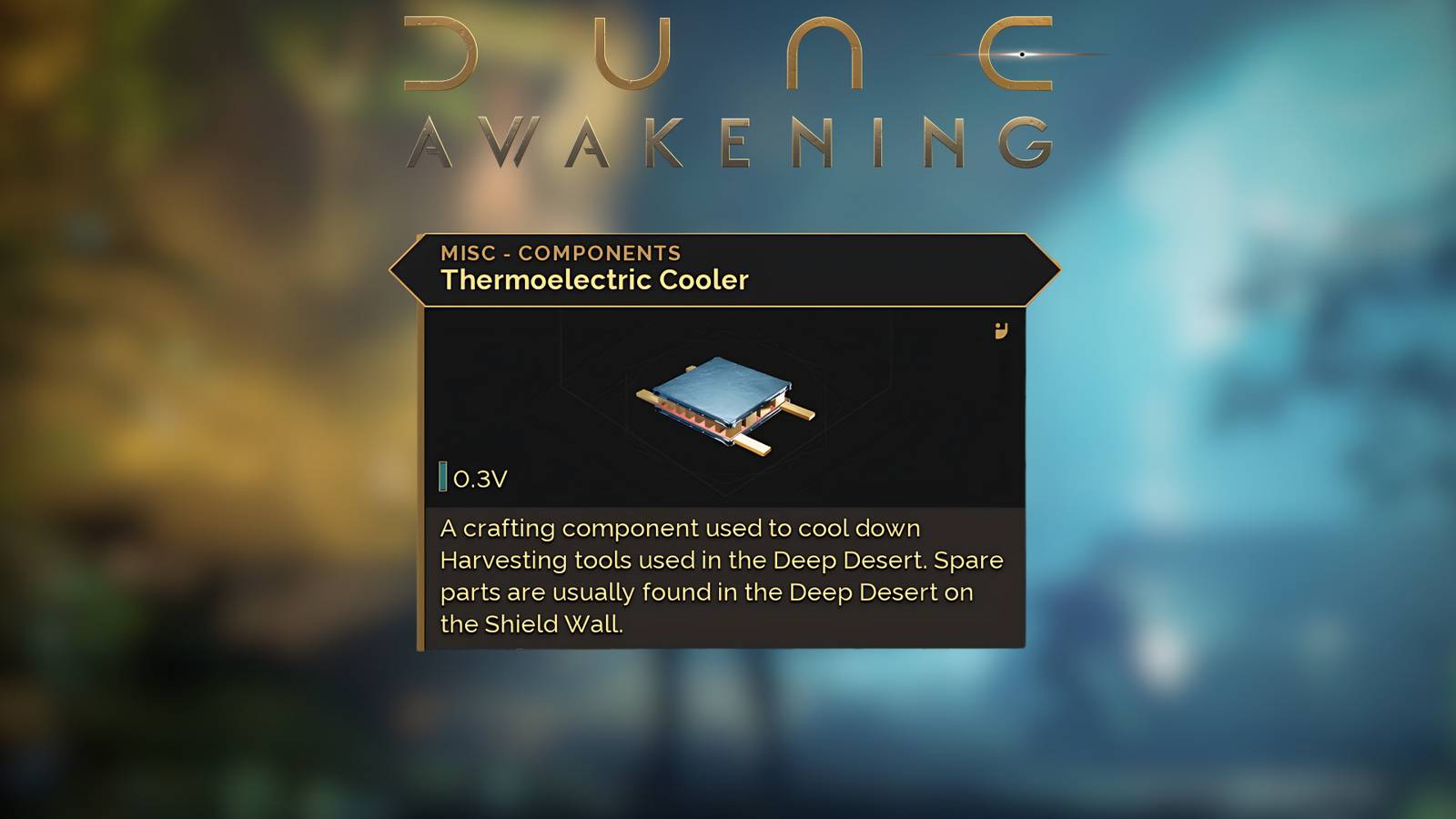 How to Get Thermoelectric Cooler Dune Awakening