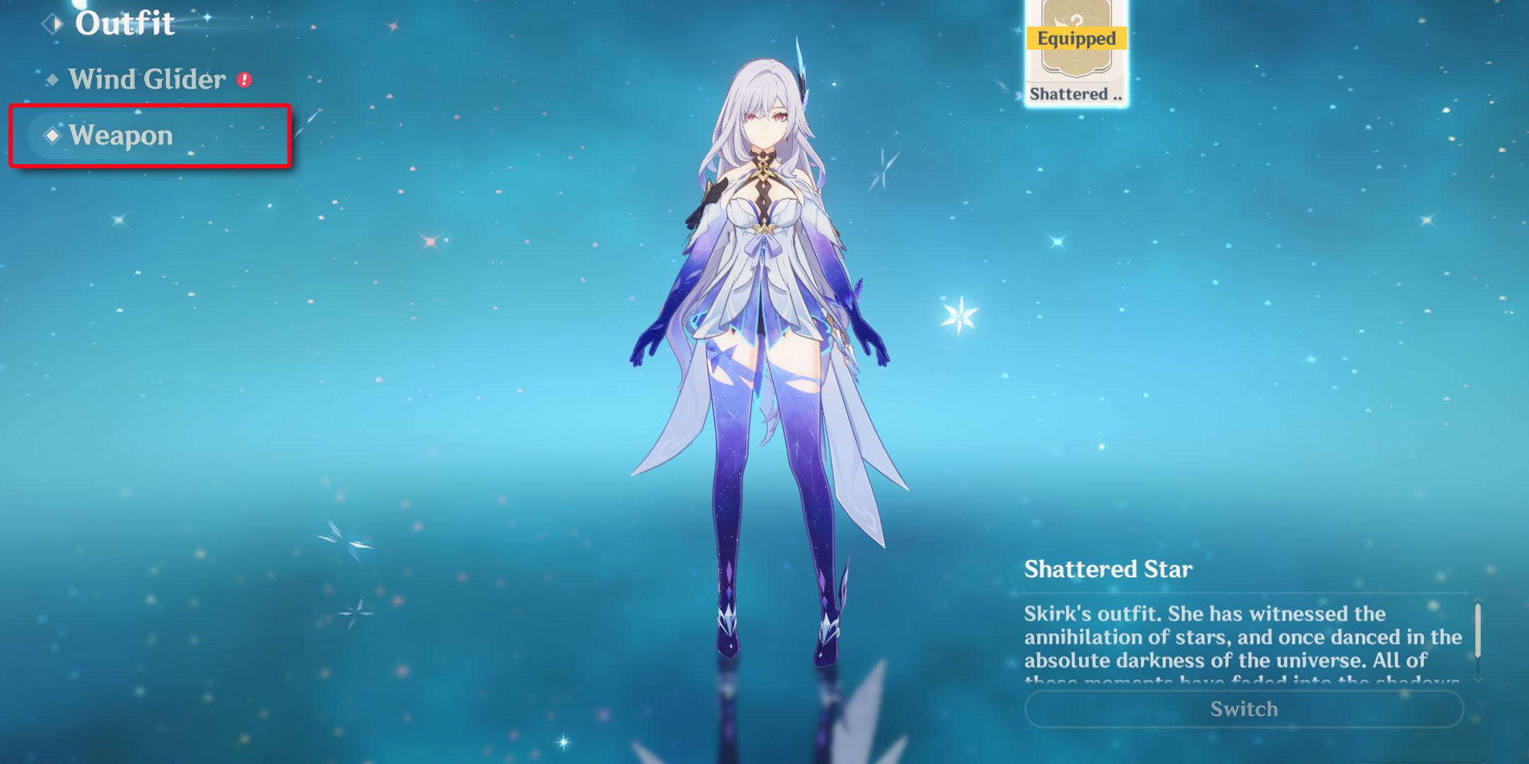 Weapon Skin (Radiant Phantasm) In Genshin Impact