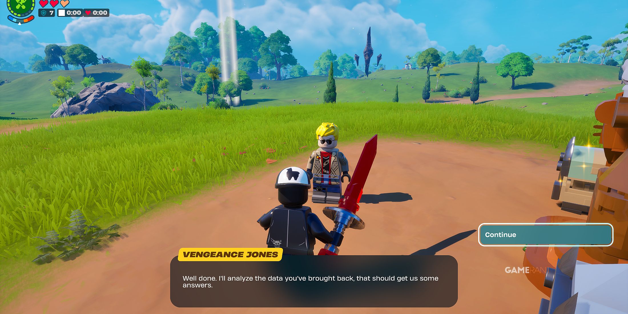 Spire survey method in LEGO Fortnite Odyssey -3 