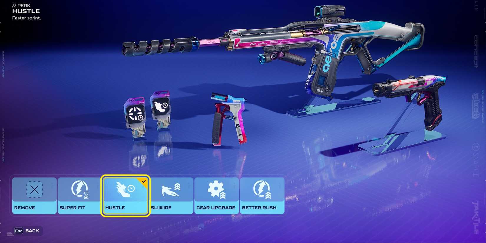 Hustle - Best Aeros Perks Splitgate 2