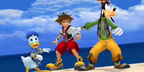 kingdom hearts sora goofy donald