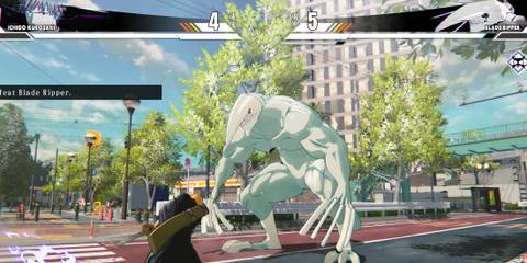 Ichigo fighting a Hollow in Bleach Rebirth of Souls