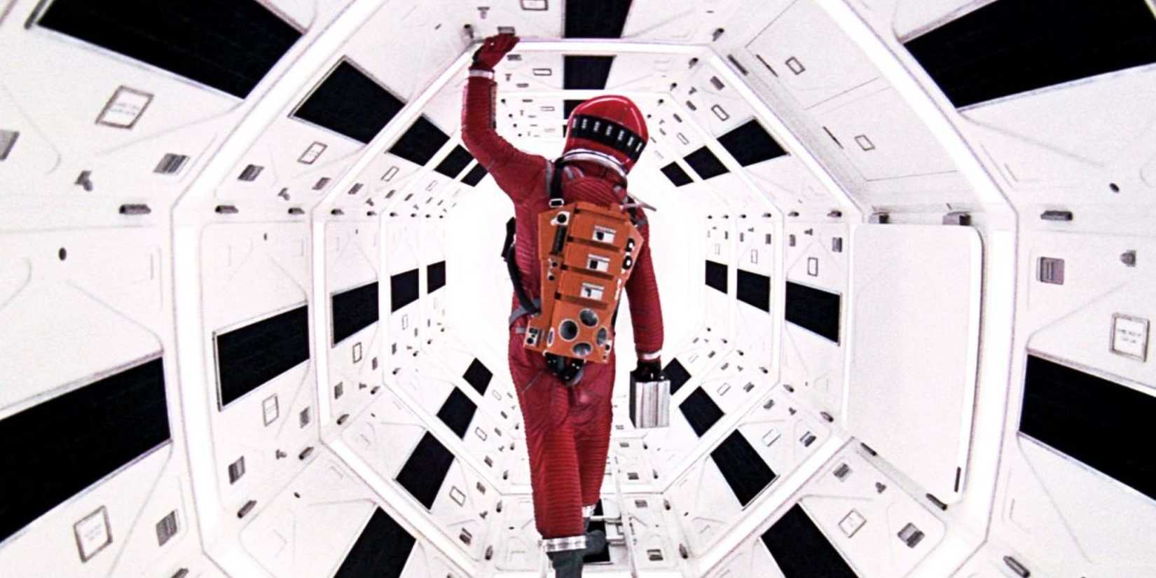 Iconic scene from 2001 A Space Odyssey