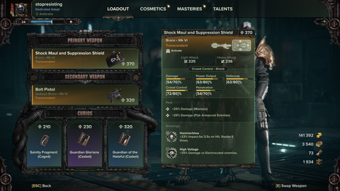 Darktide Arbitrator build Shock Maul and Shield 